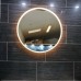 LED Mirror 700/800 Round white acrylic frame