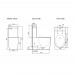 Toilet Hilton GE, Rimless Flush